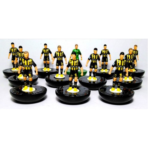 Subbuteo Andrew Table Soccer AEK Athens 2017-18 Greek Superleague Winners on Hasbro Classic bases